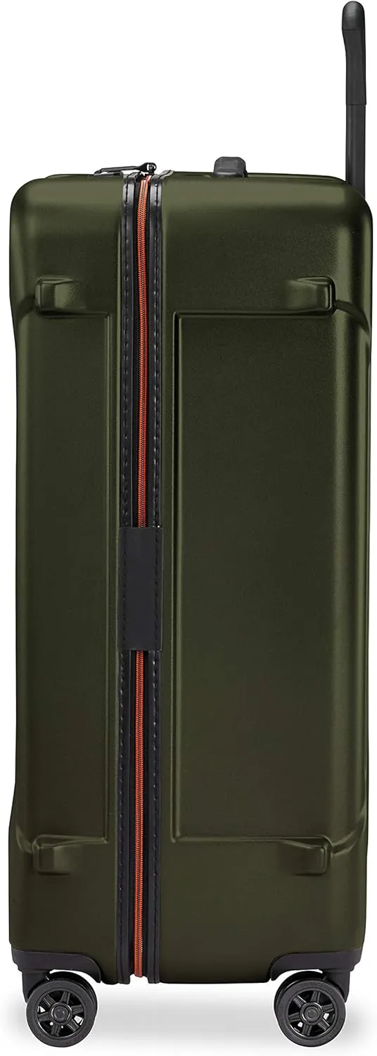 Briggs & Riley 30" Large Spinner - Checked Luggage for Travel, Suitcases with Wheels, Hardside Rolling Bag for Men & Women, Self-Repairing Zipper - Torq Collection, Hunter Green