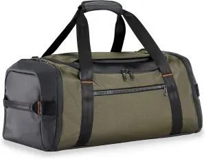 Briggs & Riley Large Travel Duffle Bag for Planes & Gym - Carry On Bag for Women & Men, Weekender & Overnight Luggage, Fits Most Overhead Bins, Adjustable Shoulder Strap - ZDX Collection, Hunter