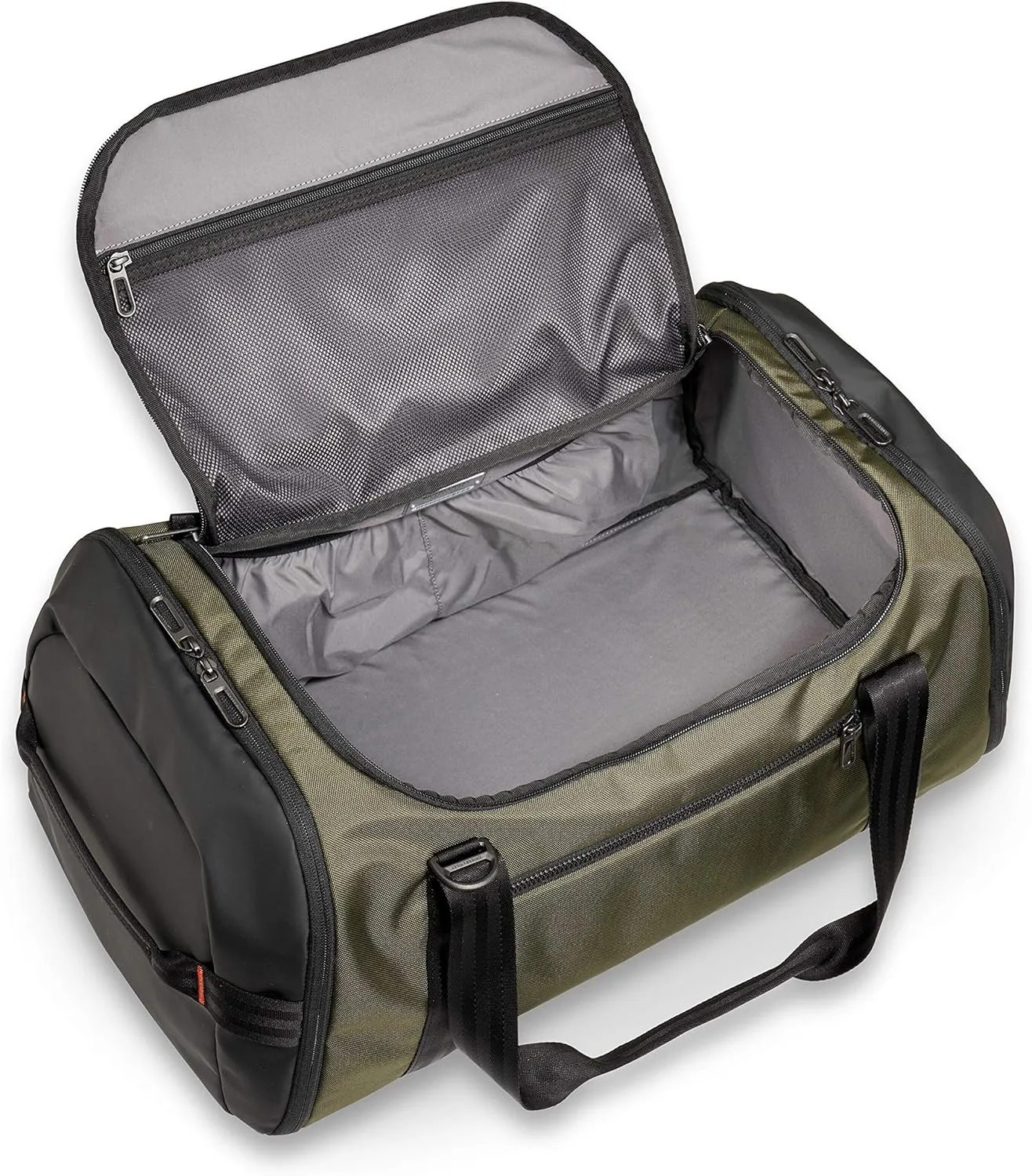 Briggs & Riley Large Travel Duffle Bag for Planes & Gym - Carry On Bag for Women & Men, Weekender & Overnight Luggage, Fits Most Overhead Bins, Adjustable Shoulder Strap - ZDX Collection, Hunter