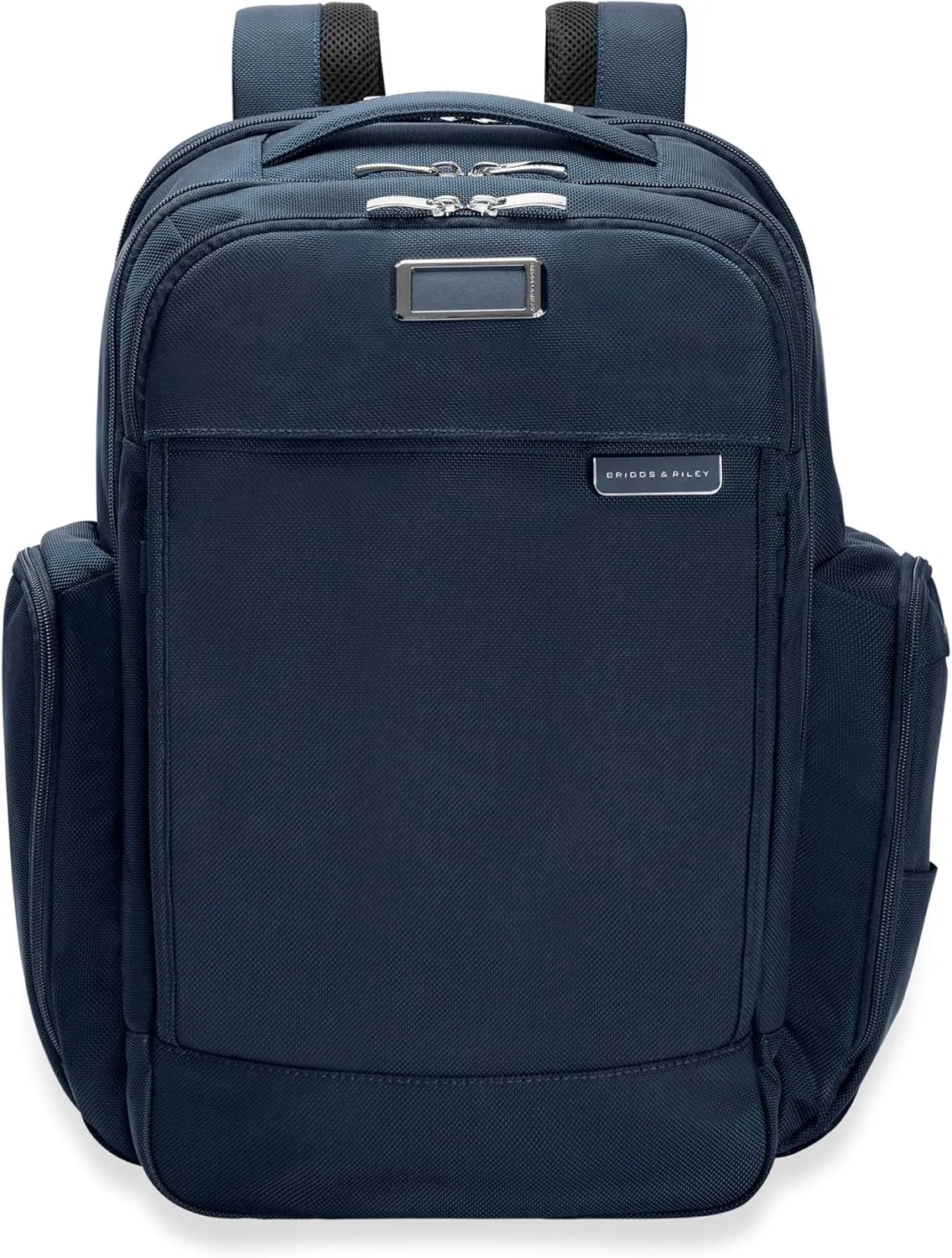 Briggs & Riley Traveler Backpack - Carry On Travel Backpack for Women & Men, Personal Item Travel Bag, Lightweight & Durable, Padded Straps, Fits up to 15" Laptop - Baseline Collection, Navy