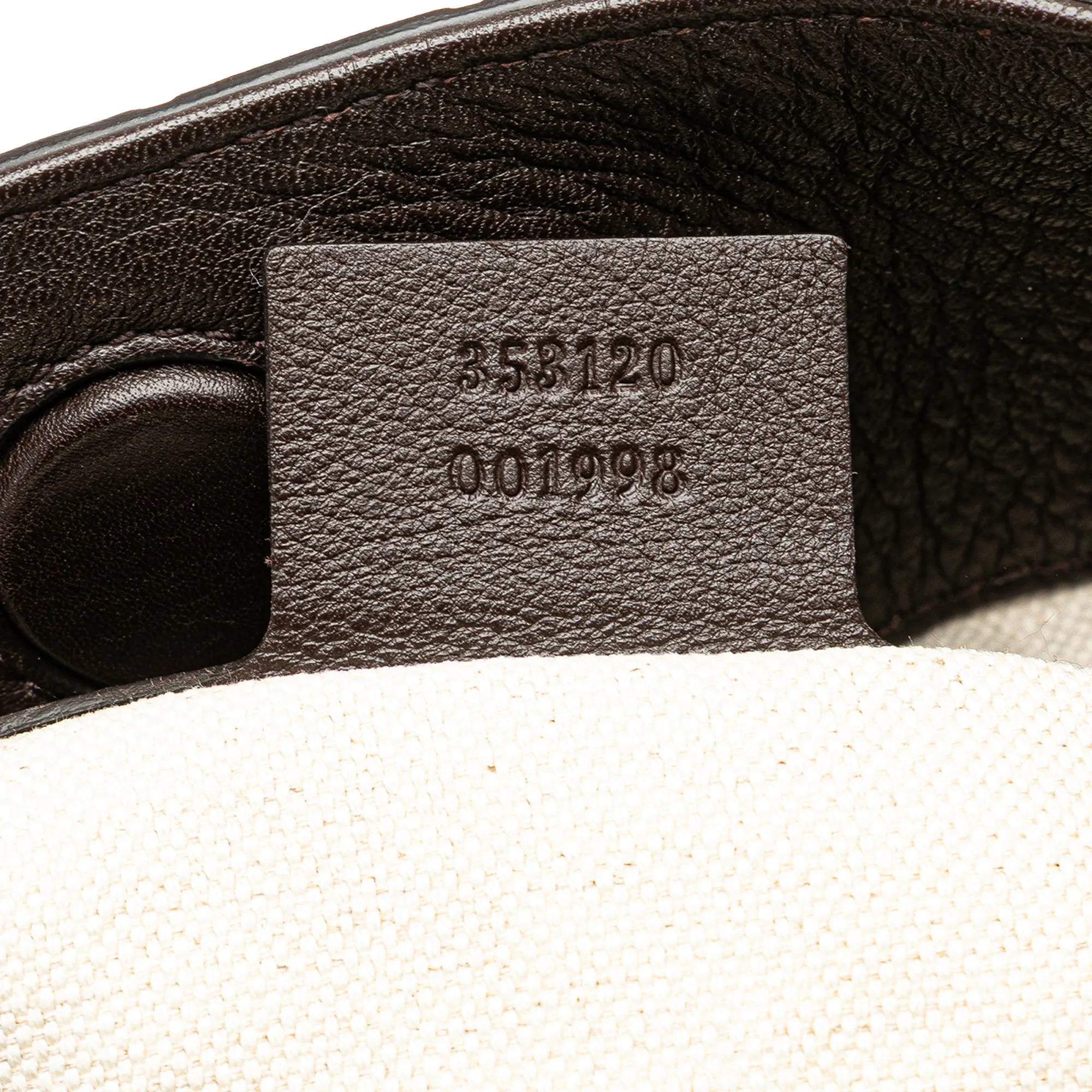 Brown Gucci Medium Guccissima Bree Fold Over Tote Satchel