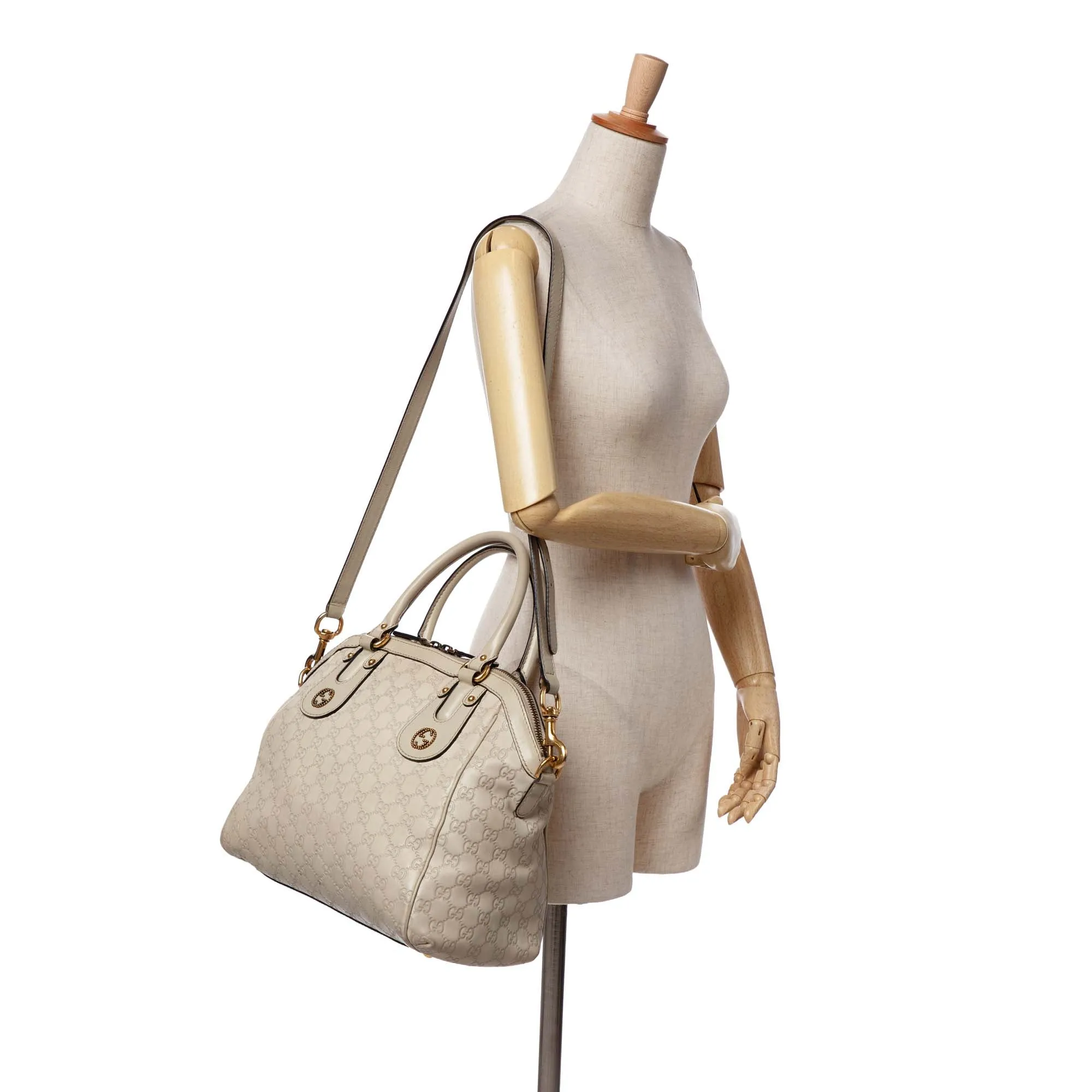 Brown Gucci Medium Guccissima Scarlett Satchel