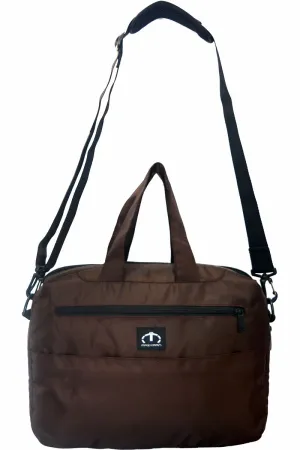 Brown Messenger Bag for Men with 17" Inside Laptop Space