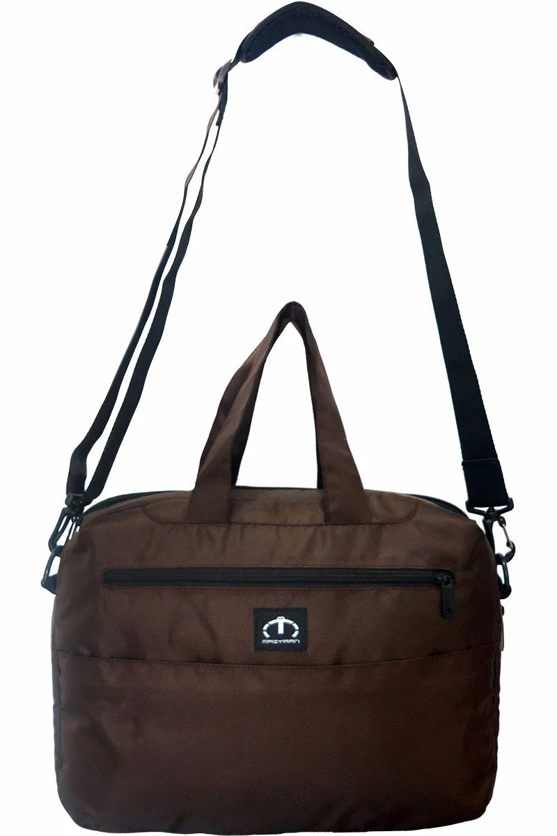 Brown Messenger Bag for Men with 17" Inside Laptop Space