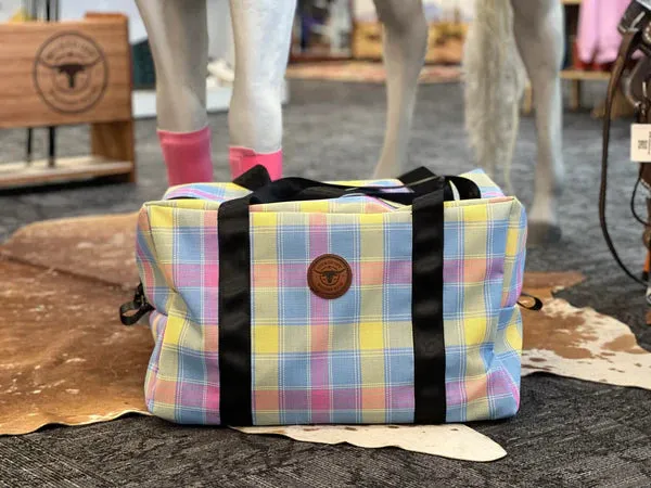 Bucked Off Western Mesh Gear Bags - Medium with Canvas Outer Bottom
