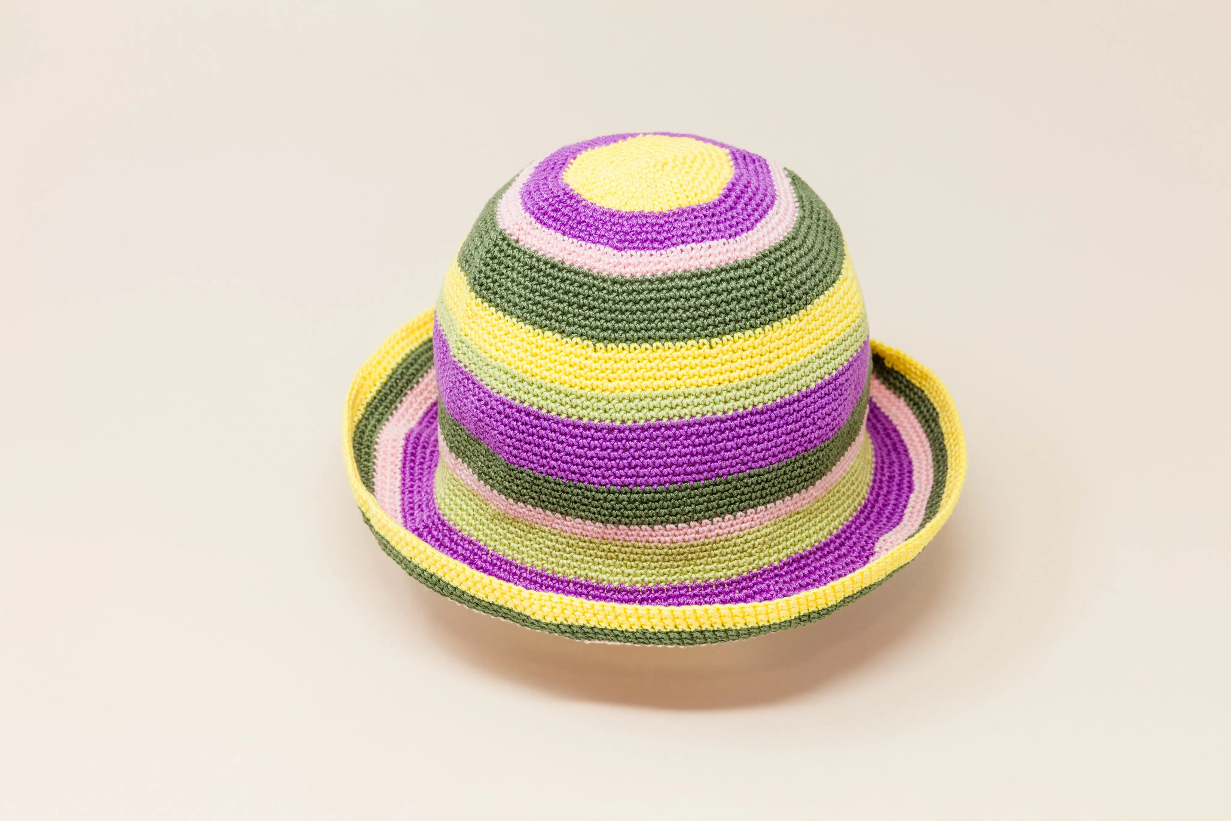 Bucket Hat Purple/Khaki