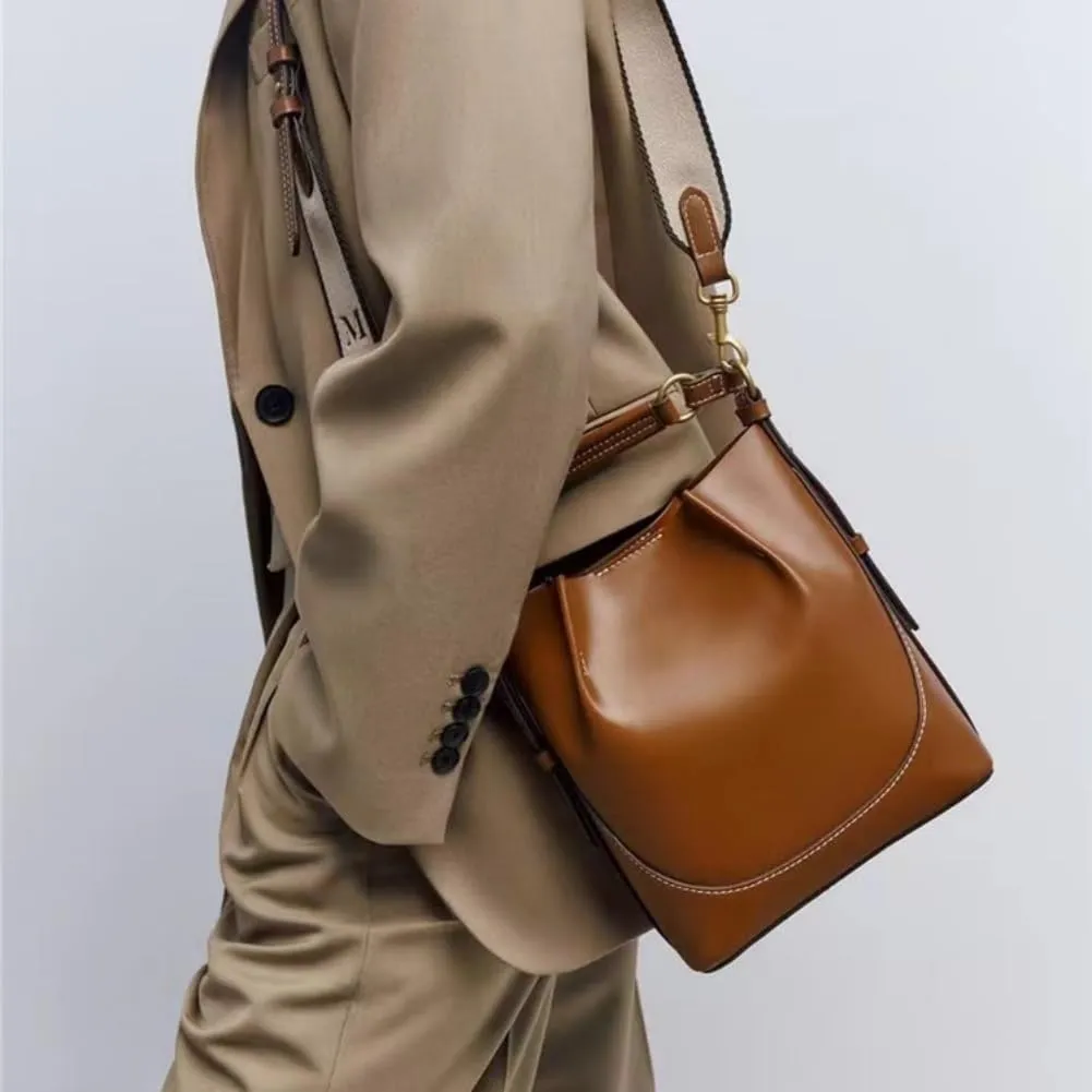Bucket Hobo Bag for Women Crossbody Top Handle Purse Designer Shoulder Bag Handbag with 2 Detachable Straps