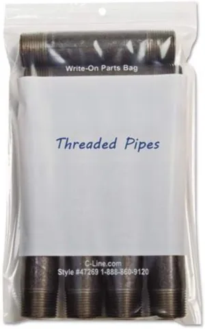 C-Line Write-On Reclosable Small Parts Storage Bags, 6 x 9 Inches, 1000 per Box (47269)