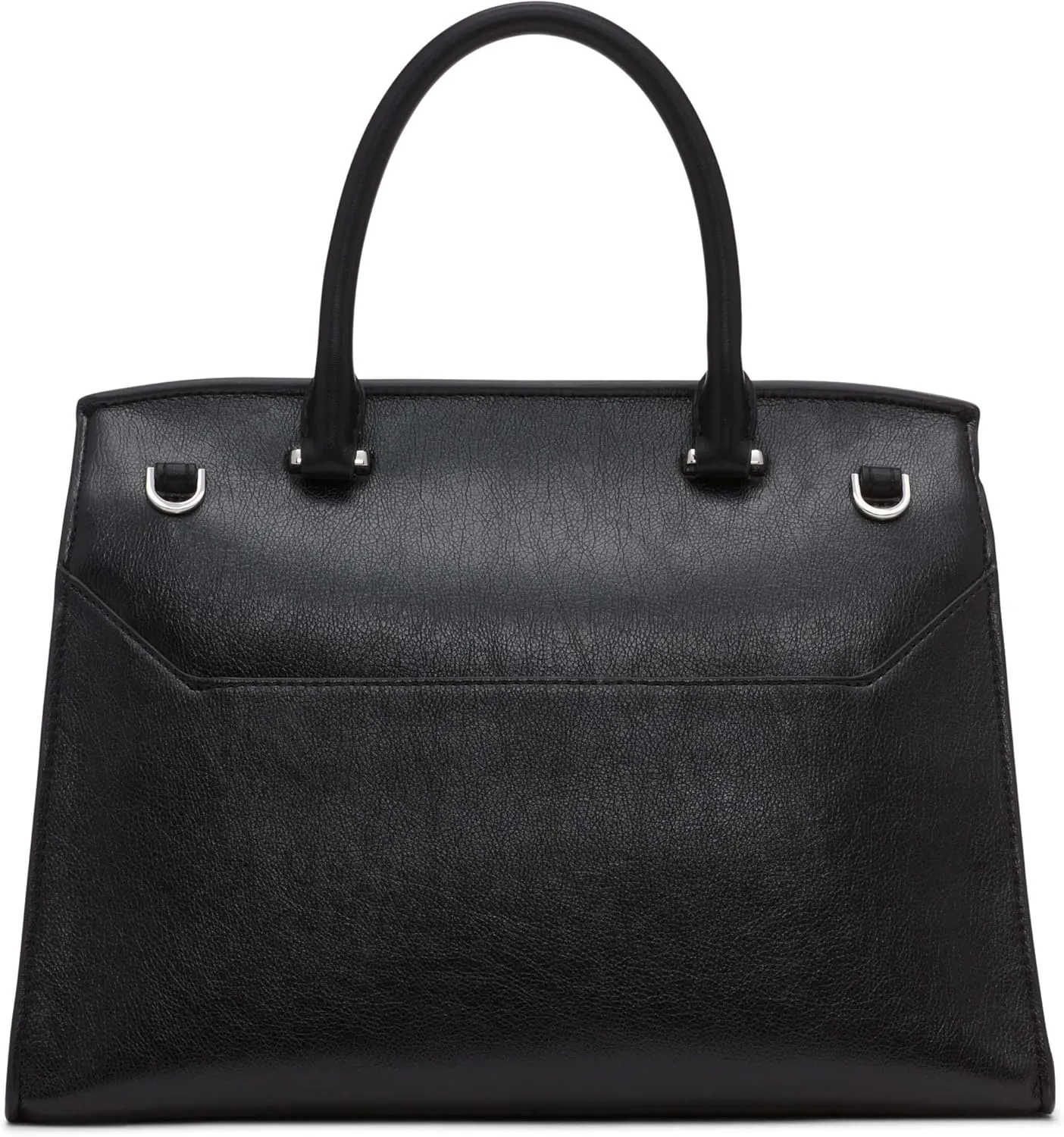 Calvin Klein Women's Becky Turn Lock Satchel – 2 in 1, Vegan Leather, 3 Pockets