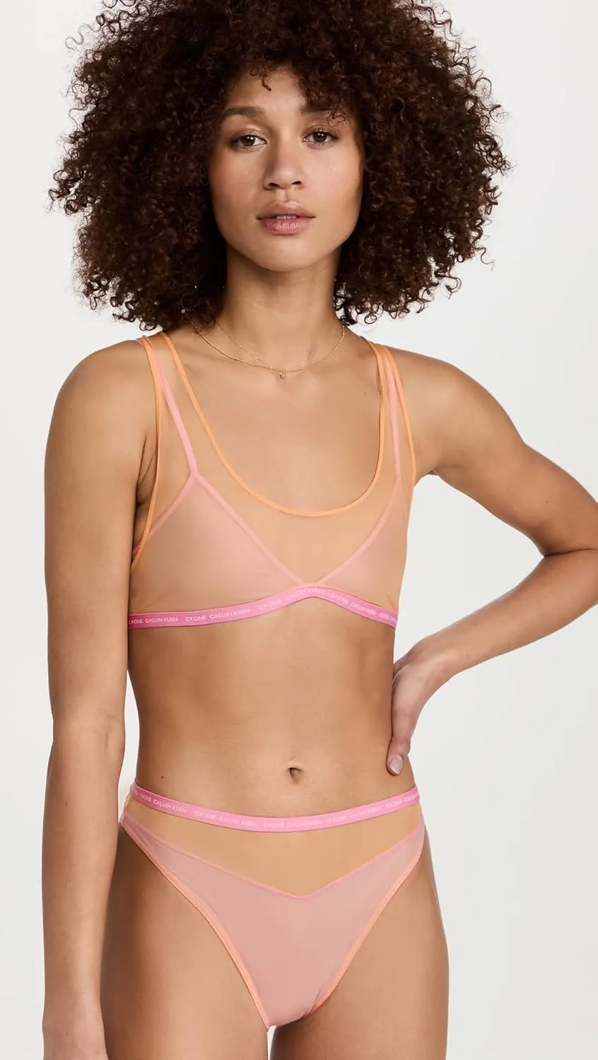 Calvin Klein Women's Ck One Sheer Pride High Waist Tanga
