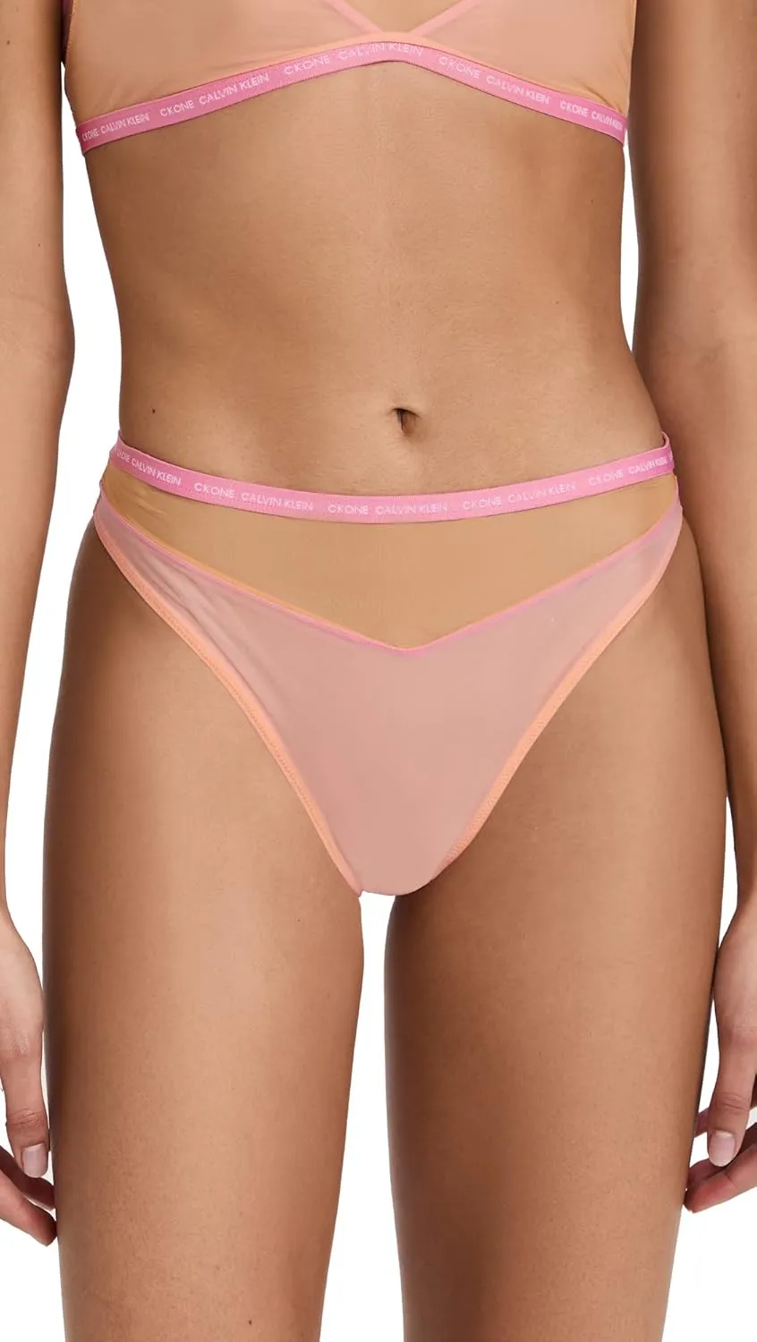Calvin Klein Women's Ck One Sheer Pride High Waist Tanga