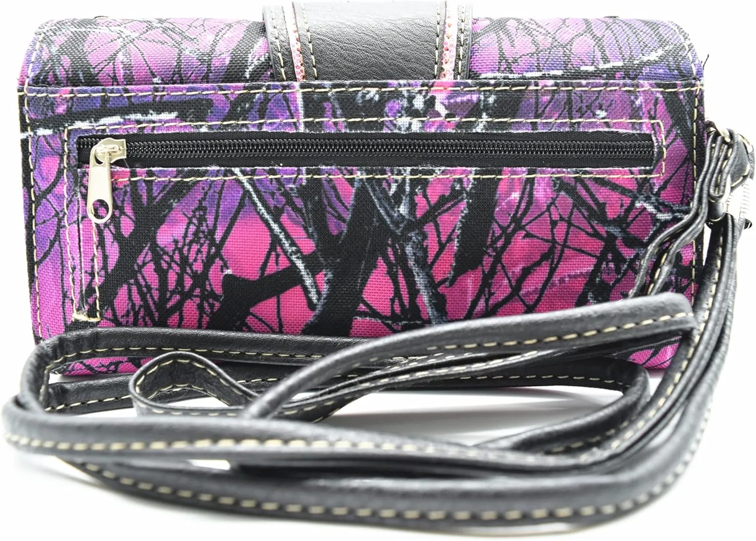Camouflage Buckle Western Style Country Purse Single Shoulder Bags Clutch Women Blocking Wristlet Wallet