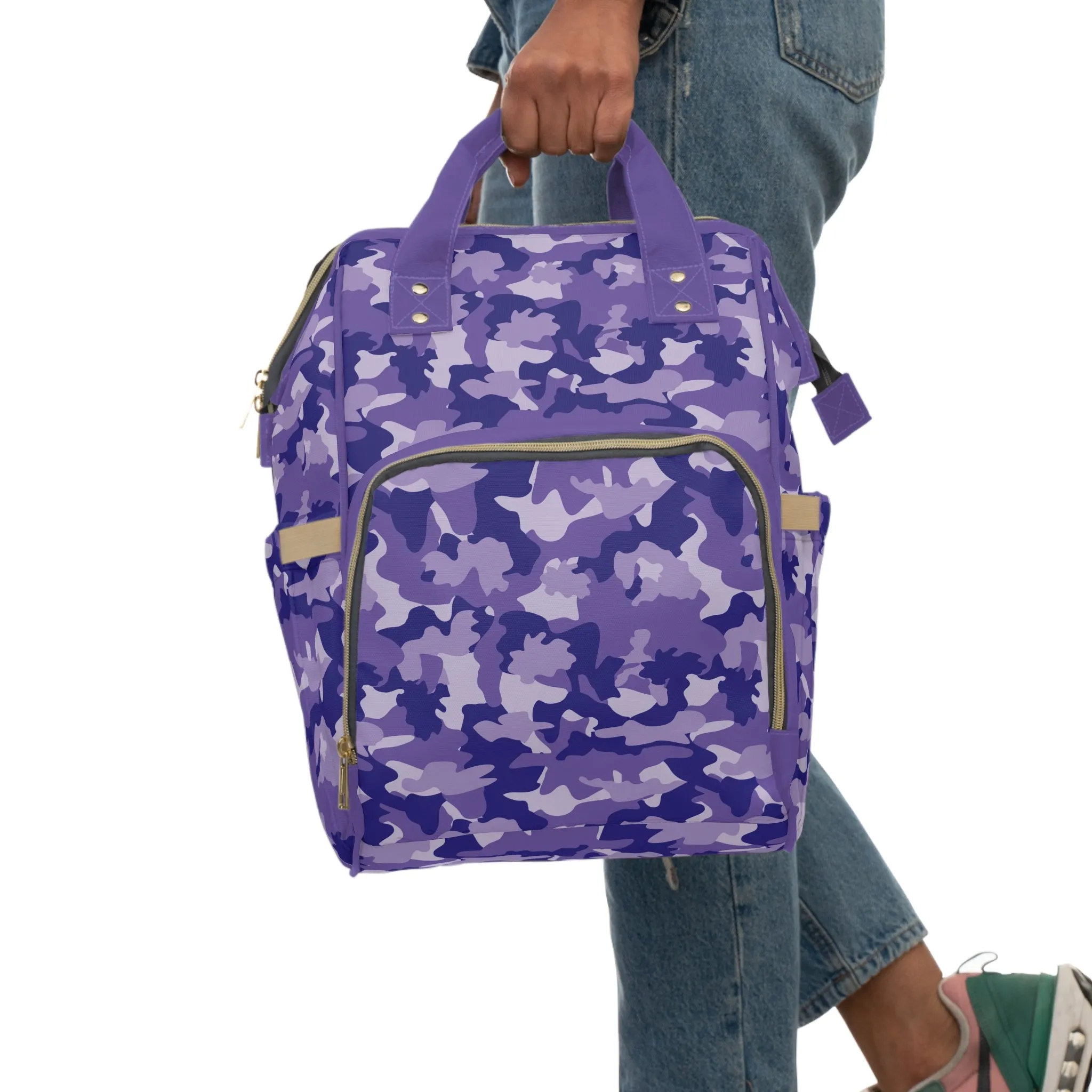 Camouflage Diaper Backpack - Durable Nylon Camo Baby Bag for Outdoorsy Parents, Spacious & Multifunctional Camo Diaper Backpack