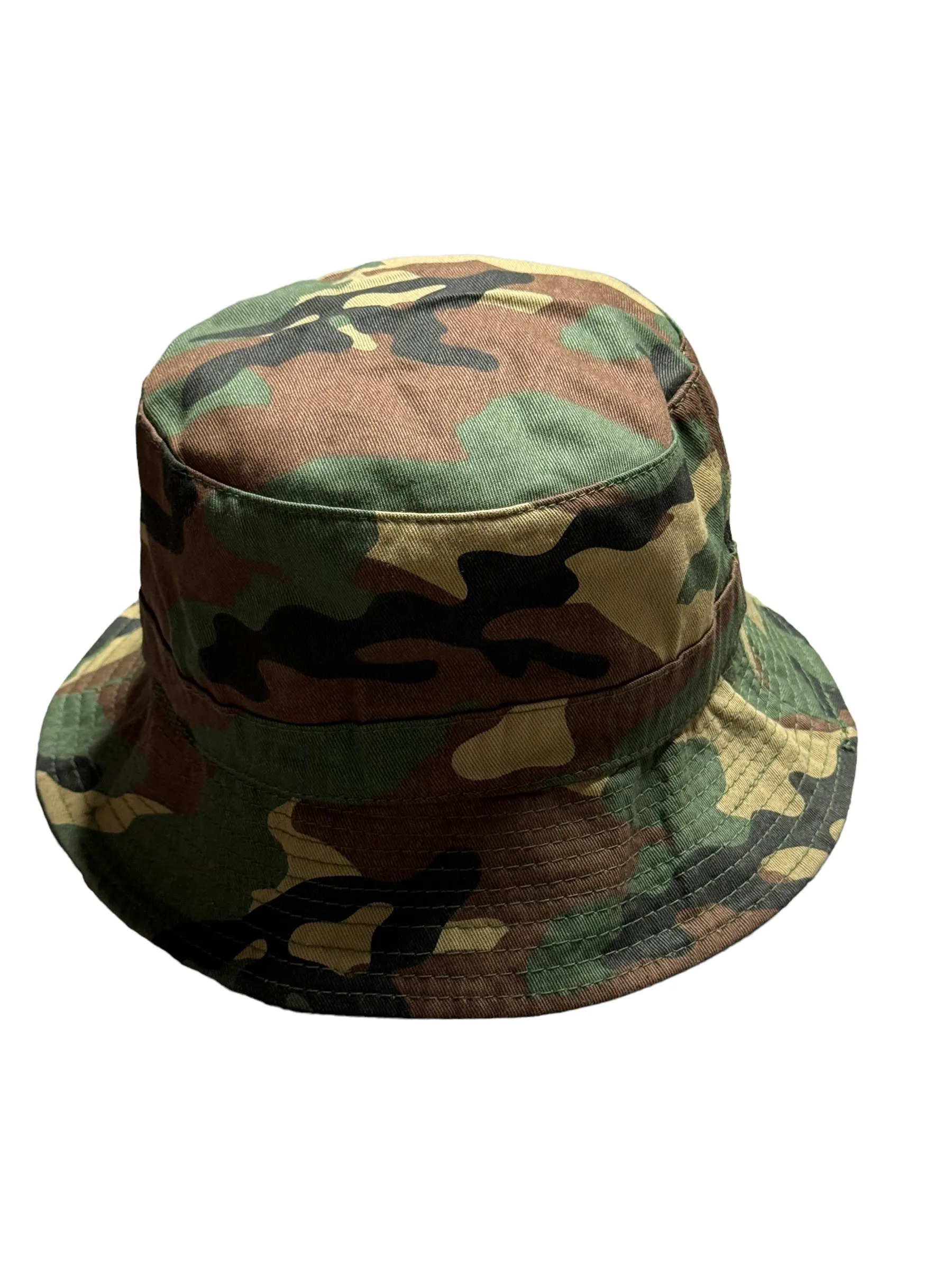 Camouflage Print Pressure Bucket Hat Gold for Stylish Look