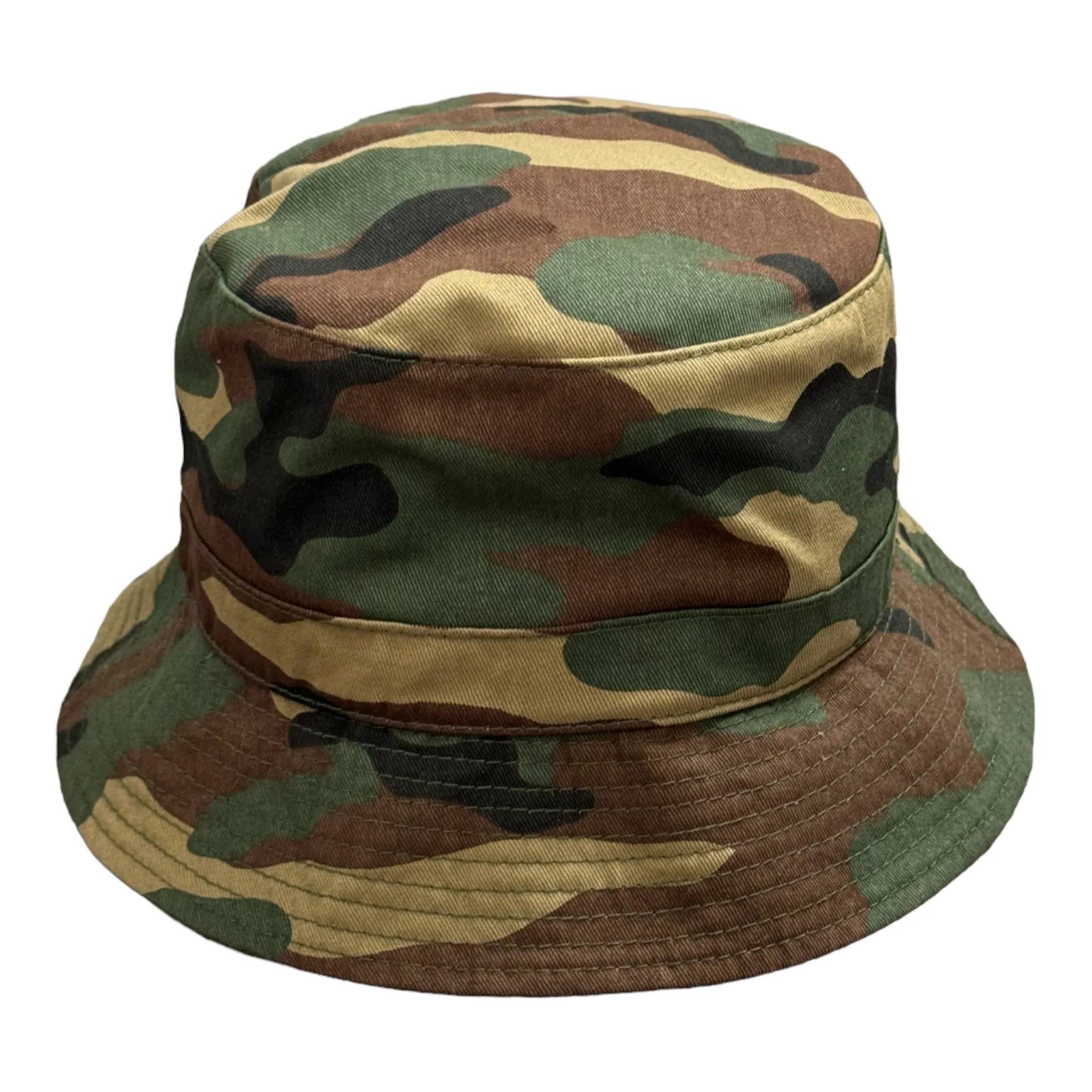 Camouflage Print Pretty Bucket Hat Royal Blue White
