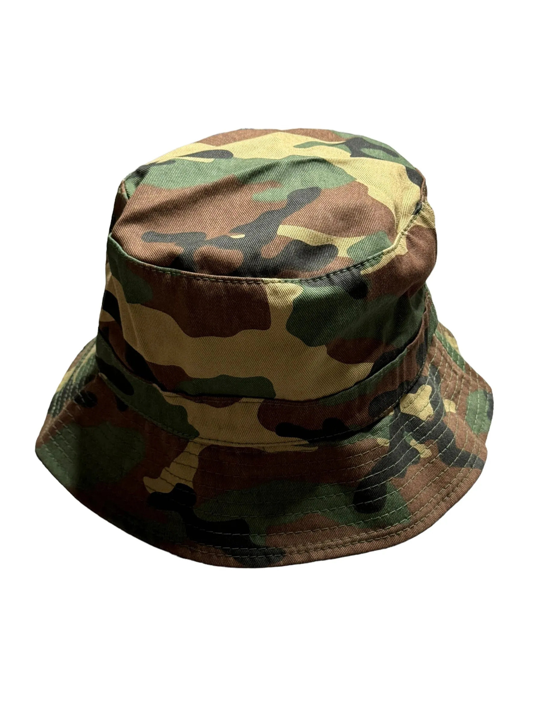 Camouflage Print Pretty Bucket Hat (White) for Fashion Lovers
