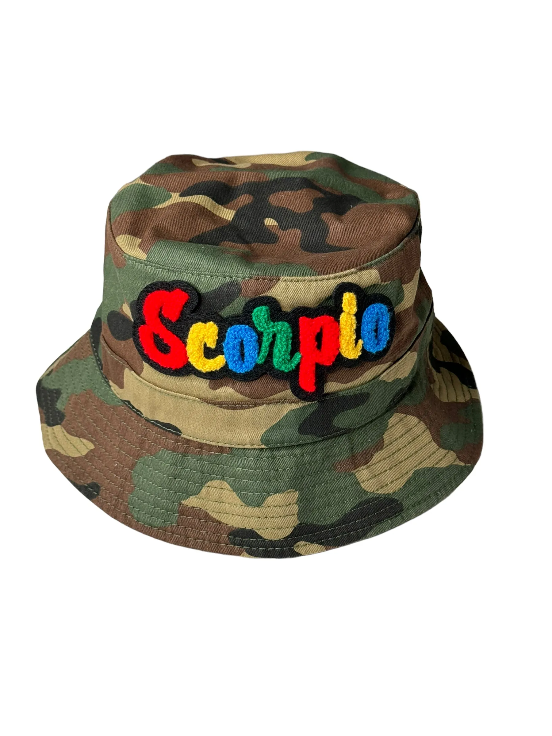 Camouflage Print Scorpio Bucket Hat Multi for Unisex Style