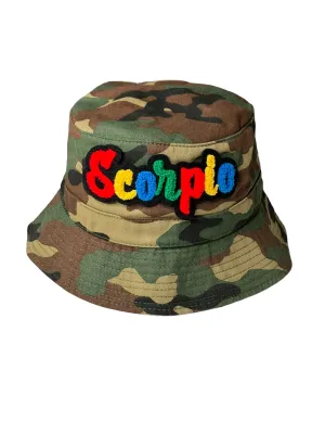 Camouflage Print Scorpio Bucket Hat Multi for Unisex Style