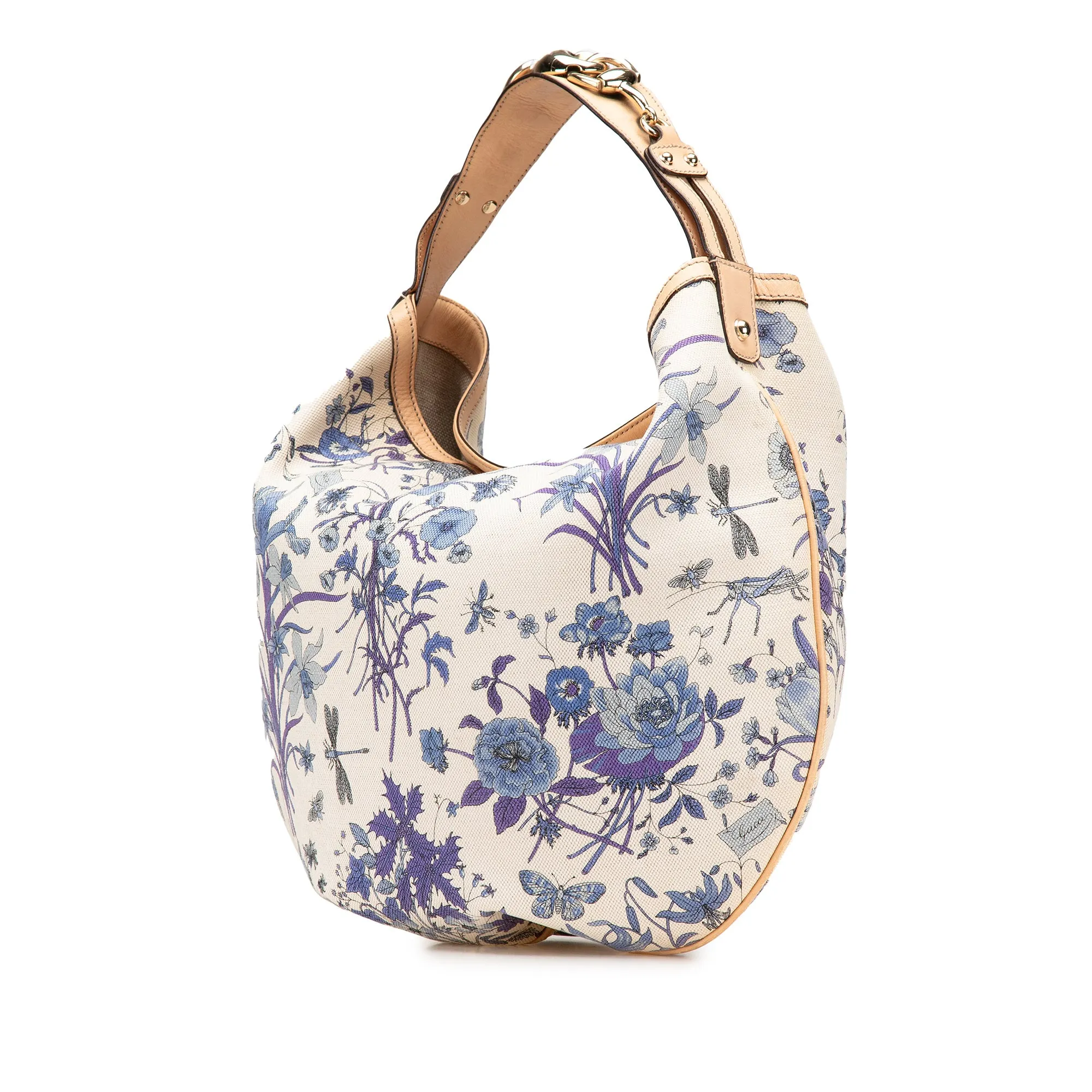 Canvas Flora Horsebit Wave Hobo
