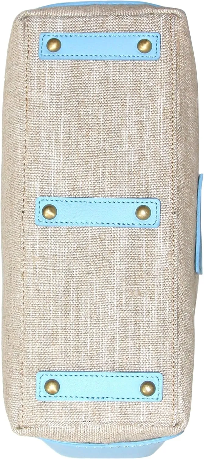 Caprice Linen/Leather Hobo