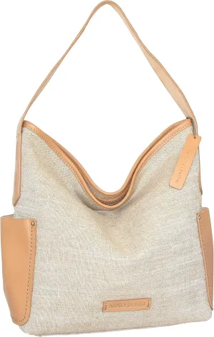 Caprice Linen/Leather Hobo