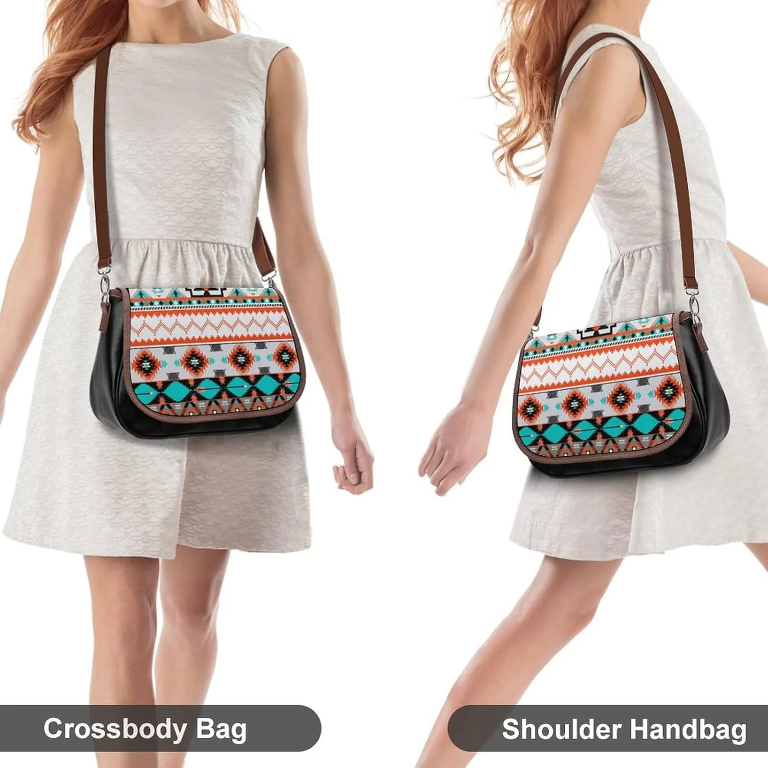 Casual Crossbody Bag for Women Fashion Leather Satchel Bags, Lightweight Small Shoulder Handbag with Adjustable Strap