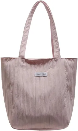 Casual Korean Bucket Bag For Women Spacious Single Shoulder Bags Large Handbag Underarm Purse Fashion Accessory