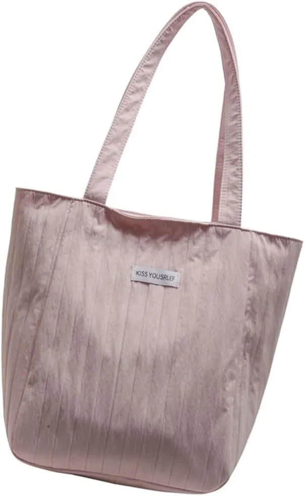 Casual Korean Bucket Bag For Women Spacious Single Shoulder Bags Large Handbag Underarm Purse Fashion Accessory