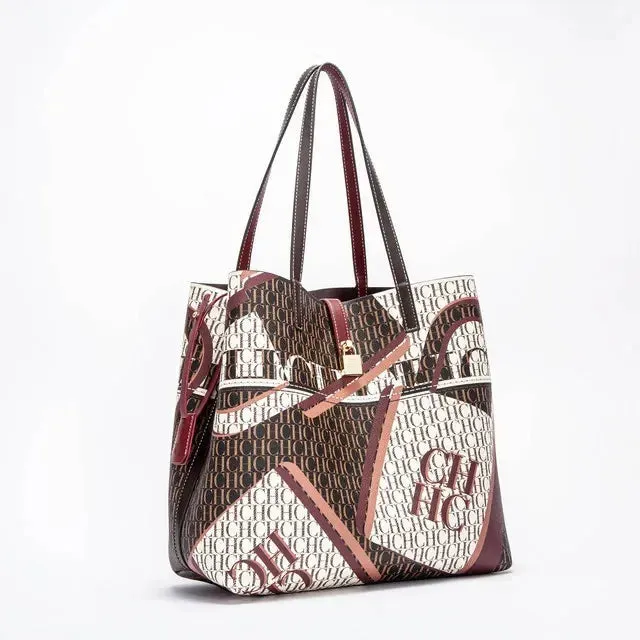 CH Ladies Handbag Large 2024 New Multifunctional Fashion Design Classic Retro Capacity Shoulder Bag Ladies Handbag Luxury Brand