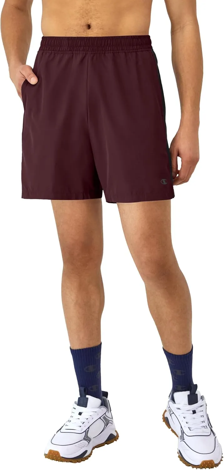 Champion Men's Shorts, Woven Sport Shorts, Moisture Wicking, Athletic Shorts, 7
