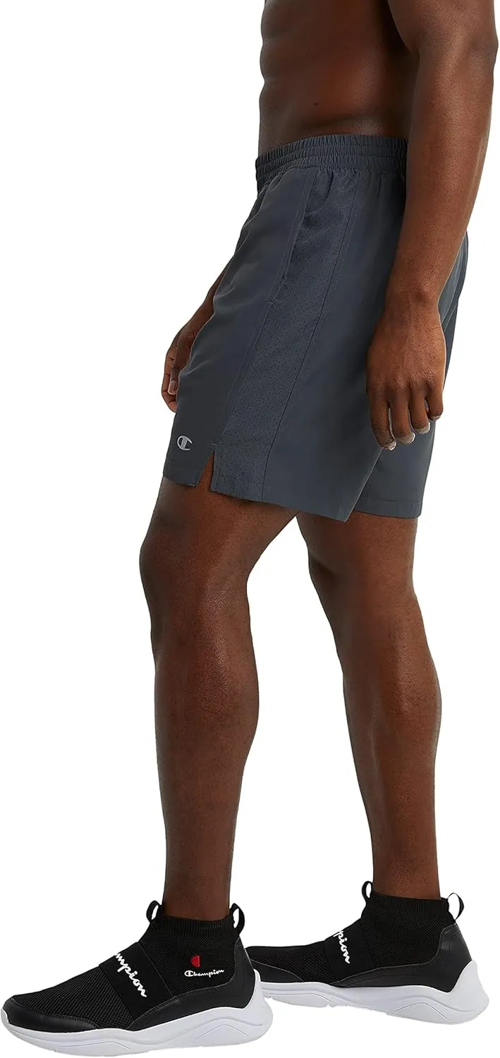 Champion Men's Shorts, Woven Sport Shorts, Moisture Wicking, Athletic Shorts, 7
