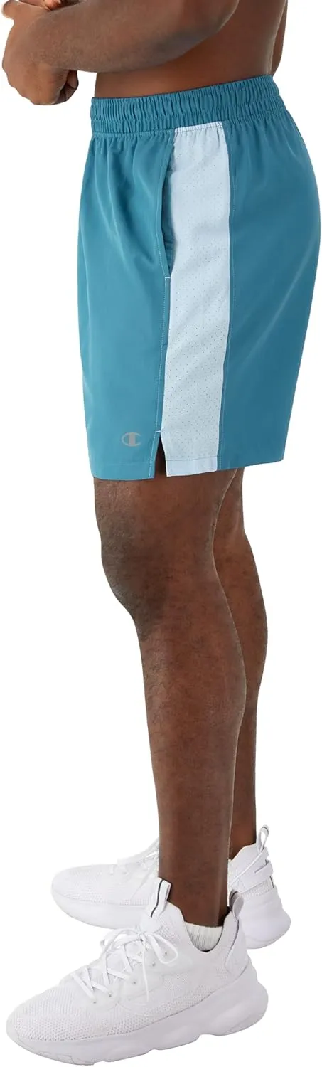 Champion Men's Shorts, Woven Sport Shorts, Moisture Wicking, Athletic Shorts, 7