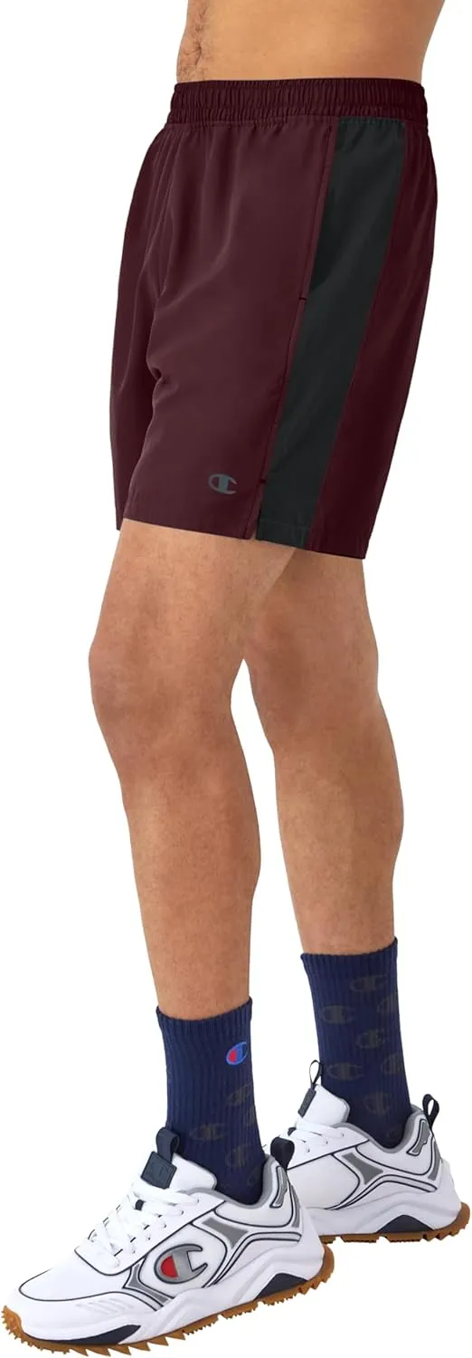 Champion Men's Shorts, Woven Sport Shorts, Moisture Wicking, Athletic Shorts, 7