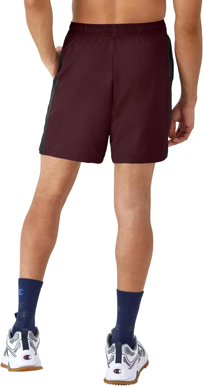Champion Men's Shorts, Woven Sport Shorts, Moisture Wicking, Athletic Shorts, 7