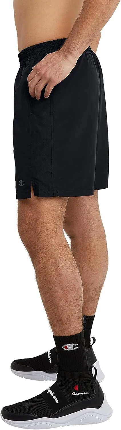Champion Men's Shorts, Woven Sport Shorts, Moisture Wicking, Athletic Shorts, 7