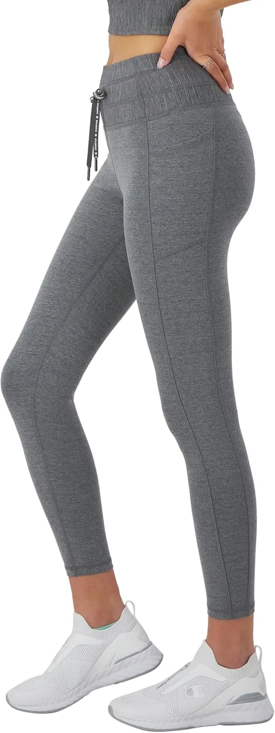Champion Women's Soft Touch Moisture Wicking Drawcord 25" Leggings