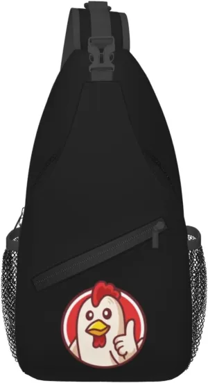 Chick Gives A Thumbs Up Logo Crossbody Bags For Women Men Chest Backpack Gym Shoulder Bag Travel Outdoor Sports Casual Crossbody Bags
