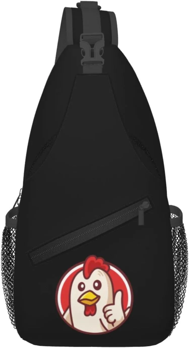 Chick Gives A Thumbs Up Logo Crossbody Bags For Women Men Chest Backpack Gym Shoulder Bag Travel Outdoor Sports Casual Crossbody Bags