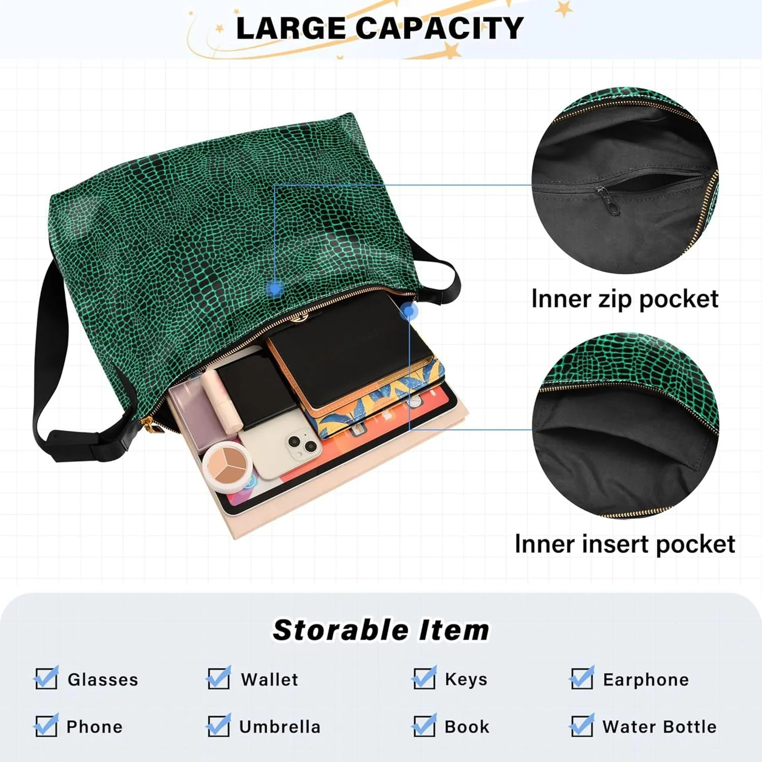 Childish Cute Sloth Creative Lady Leather Purses Hobo Large Crossbody Bags Animal Print Womens Everyday Purse