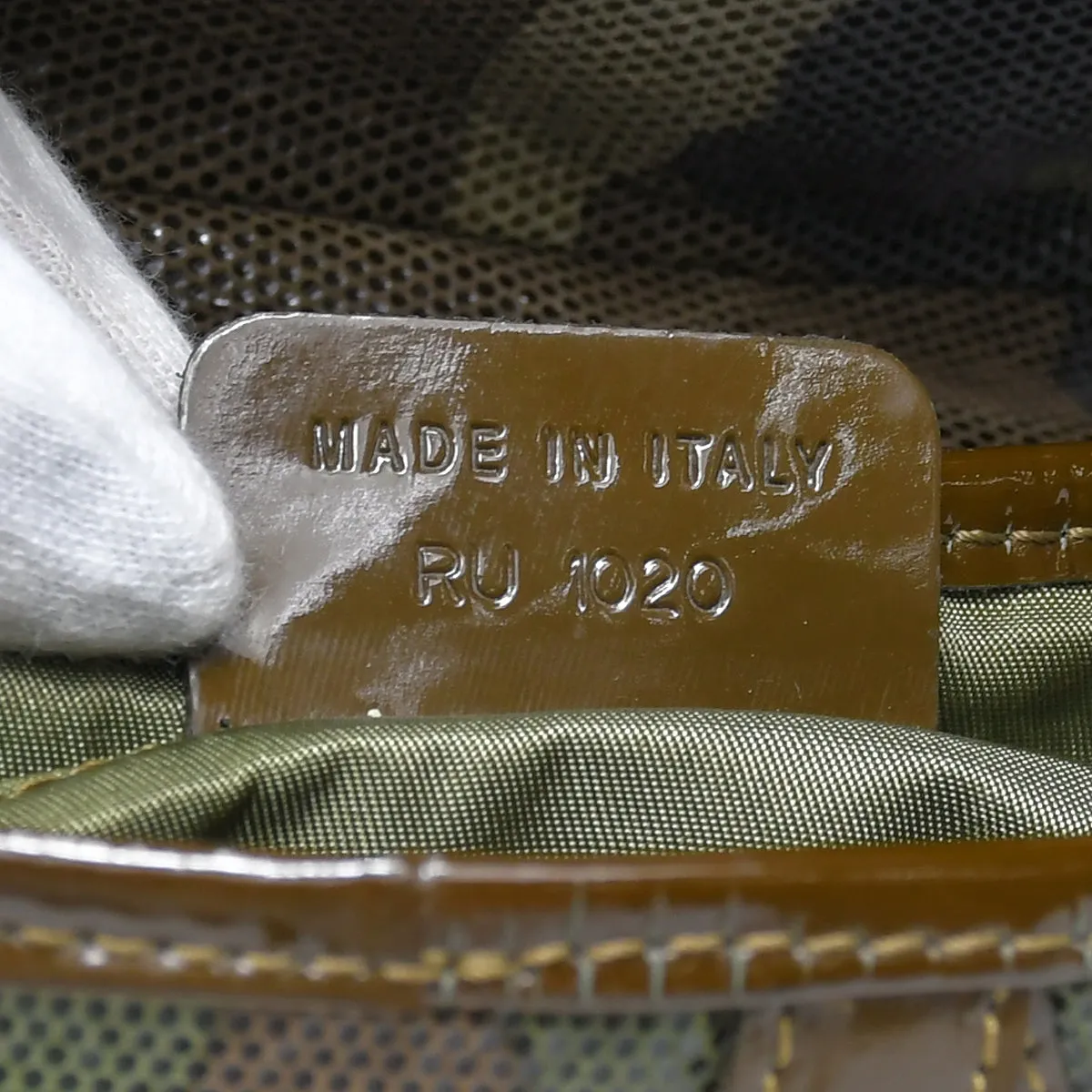 CHRISTIAN DIOR 2000 Saddle Bag Medium Camouflage 67188