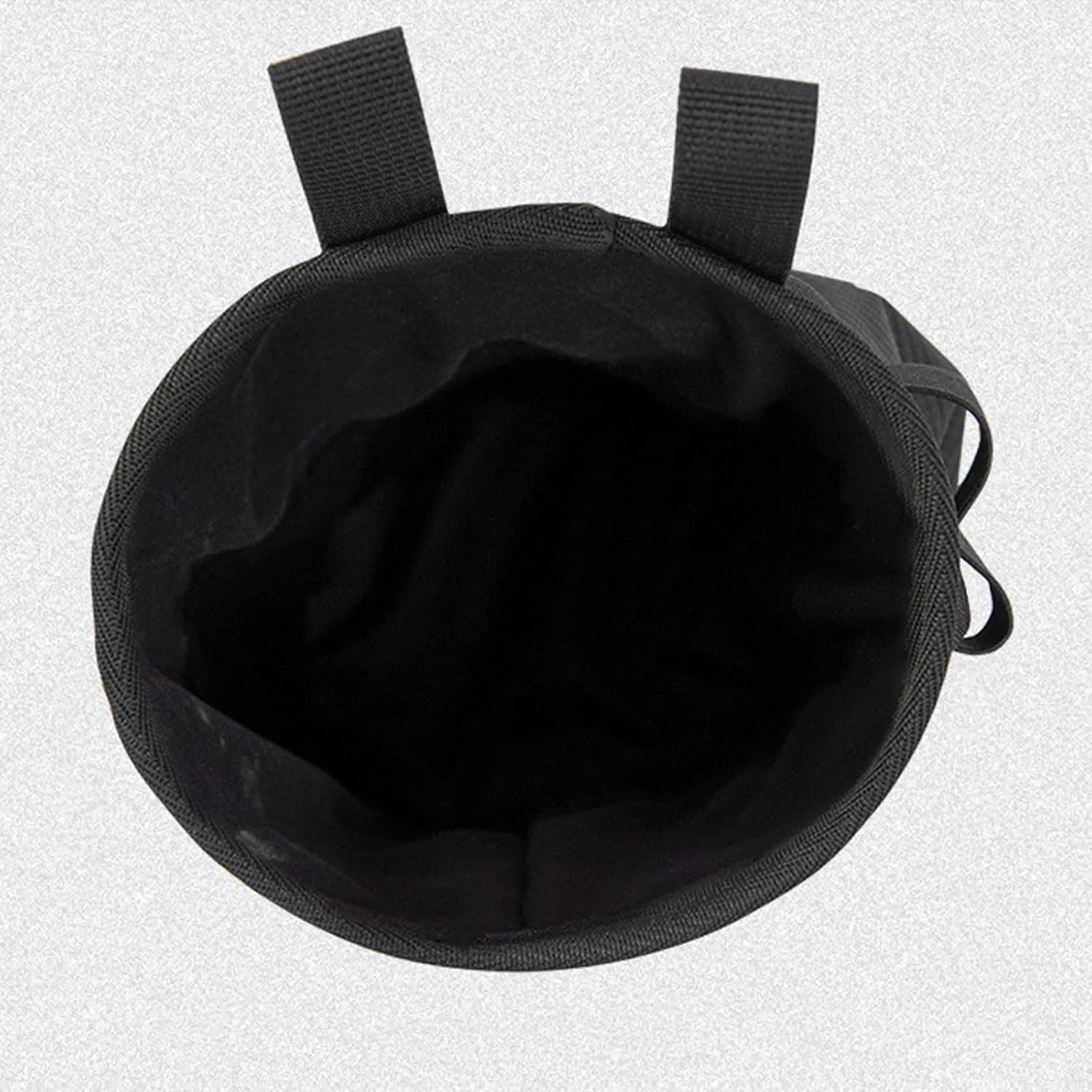 Climbing Chalk Bag with Chalk Brush Watertight Bouldering Chalk Bag Bucket Zippers Storage Pocket Drawstring Closure