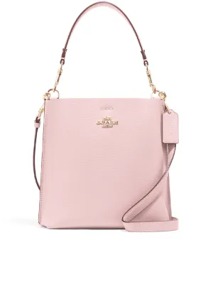 Coach Mollie Bucket 22 With Signature Canvas Interior Powder Pink/Light Khaki