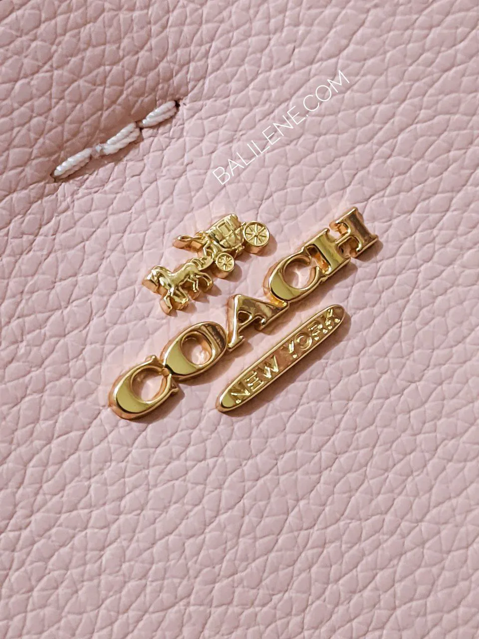 Coach Mollie Bucket 22 With Signature Canvas Interior Powder Pink/Light Khaki