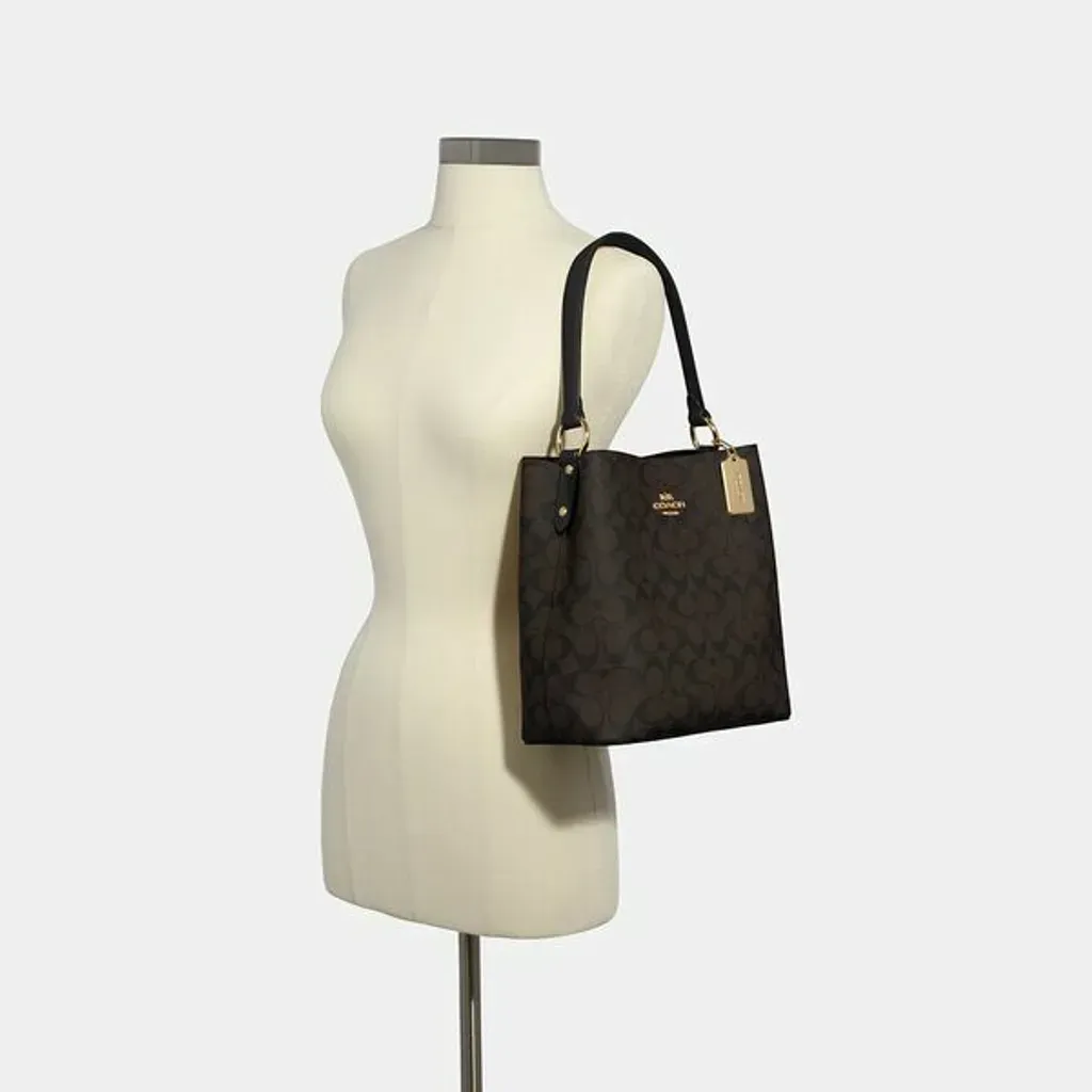 COACH Town Bucket/Tote Bag with Detachable Strap for Shoulder/Crossbody Wear