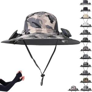 Collit Fishing Hat, Consulbefor Fan Hat, Bucket Wide Panel Brim Sombrero Hats Men in Outdoor