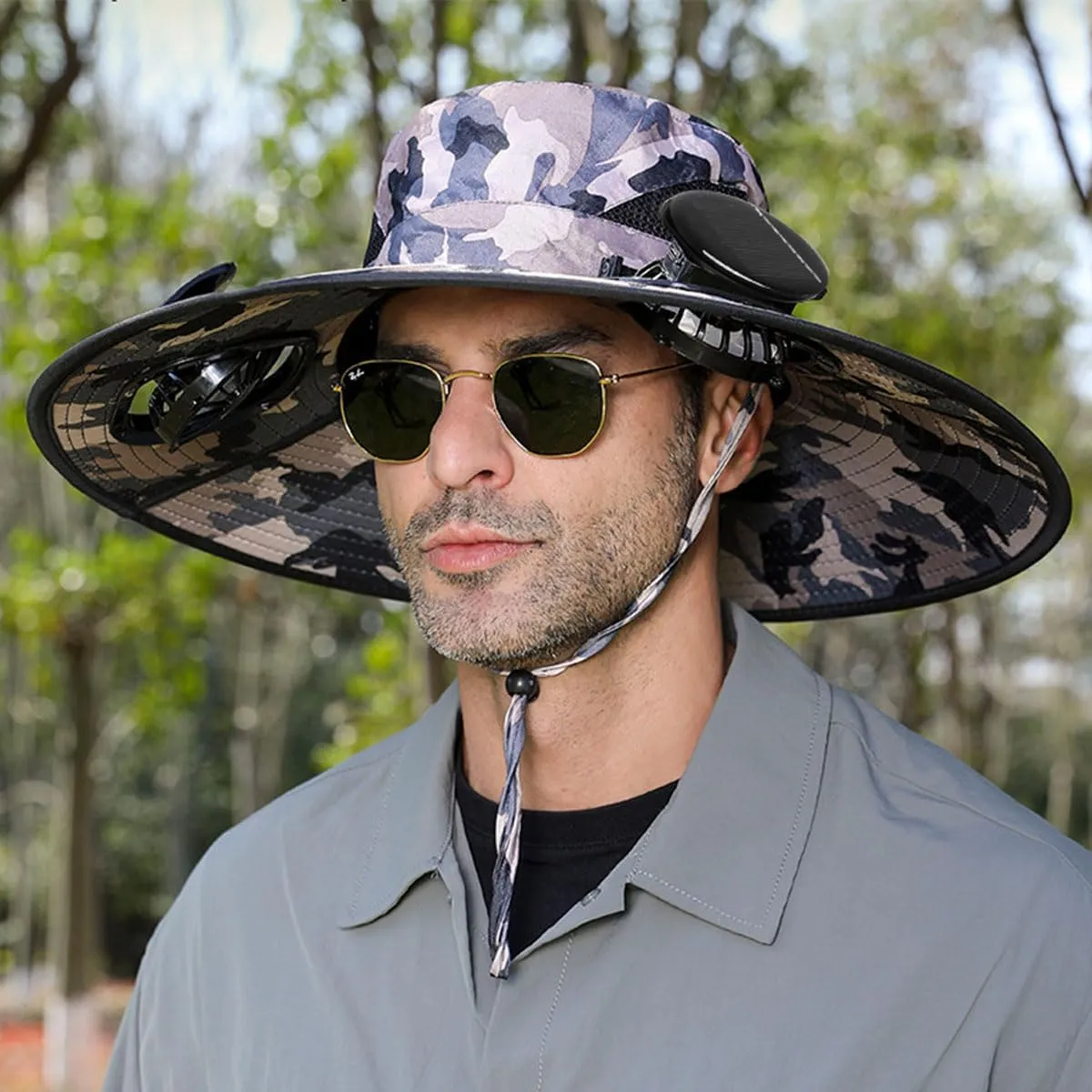 Collit Fishing Hat, Consulbefor Fan Hat, Bucket Wide Panel Brim Sombrero Hats Men in Outdoor