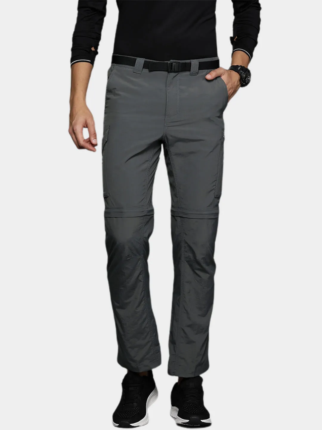 Columbia Men Grey Silver Ridge Convertible Pant