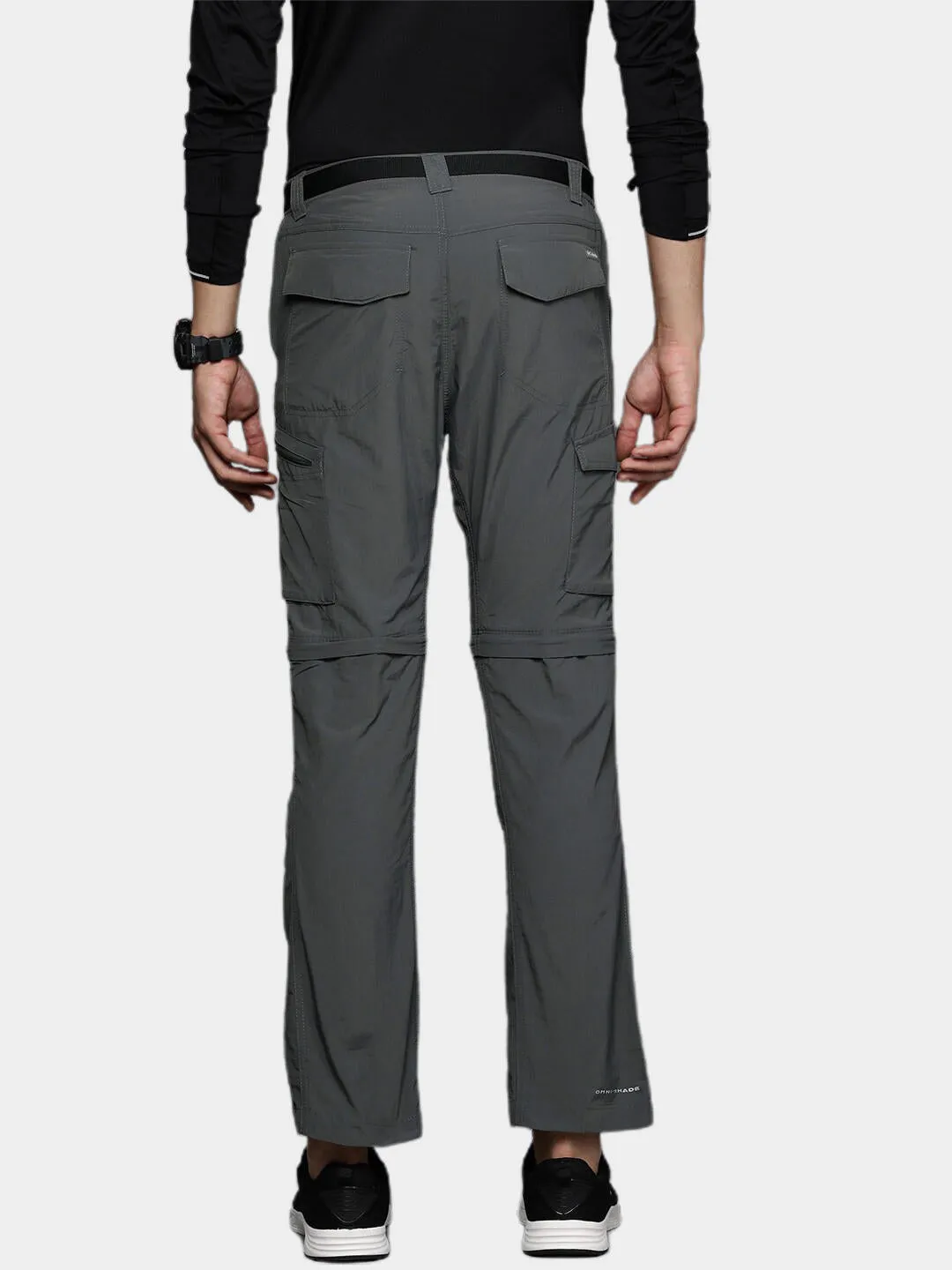 Columbia Men Grey Silver Ridge Convertible Pant
