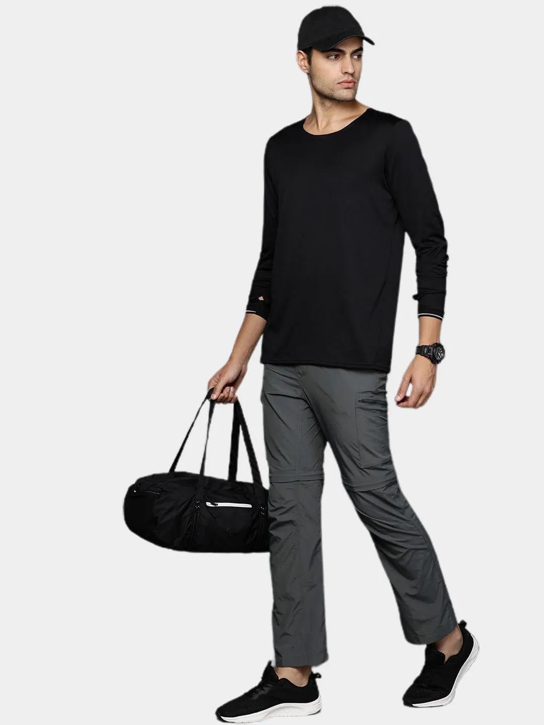 Columbia Men Grey Silver Ridge Convertible Pant