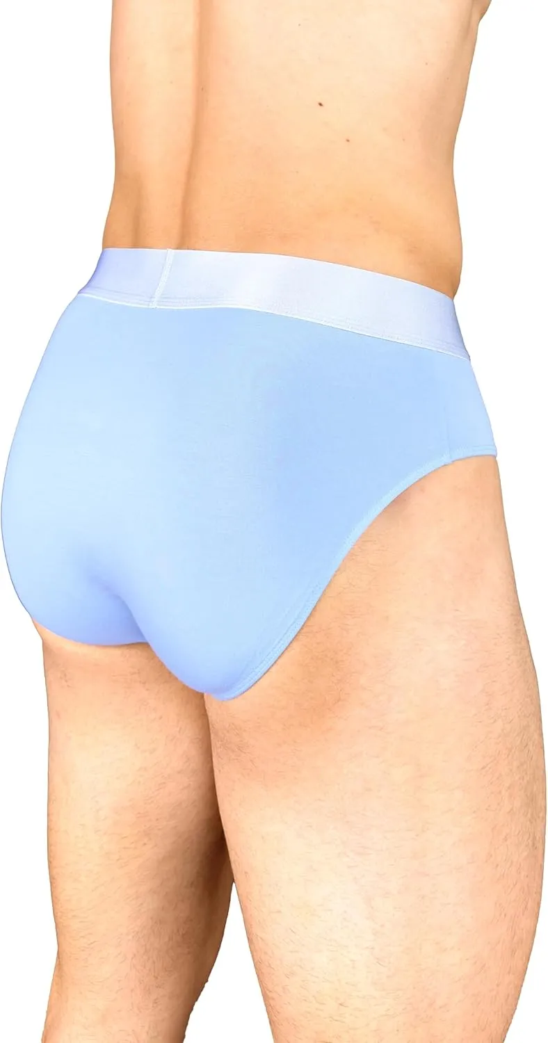 Comfortable, Ultra-Soft, Tag-Free, Breathable, Men's Briefs. Moisture Wicking Men's Underwear (4-Pack)
